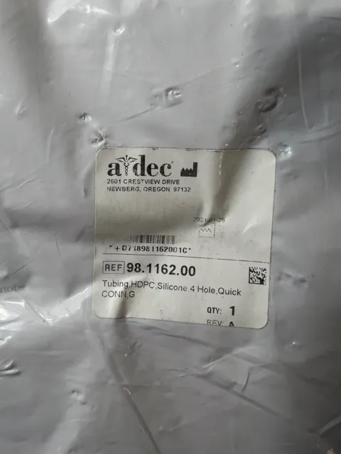 New A-dec  Standard Tubing 4 hole PN 98.1162.00 silicone Adec
