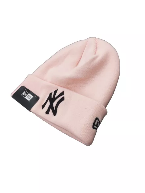New York Yankees Beanie Essential Cuff Winter Mütze New Era Unisex rosa NEU 2