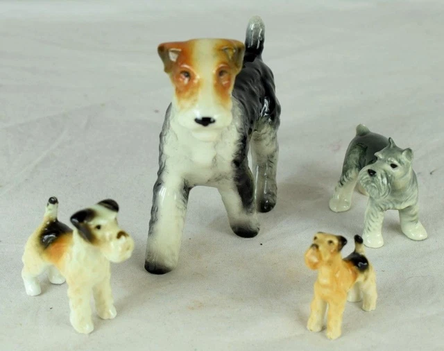 Vintage UCAGCO China Dog Lot Original Cute Dogs Terrier Schnauzer