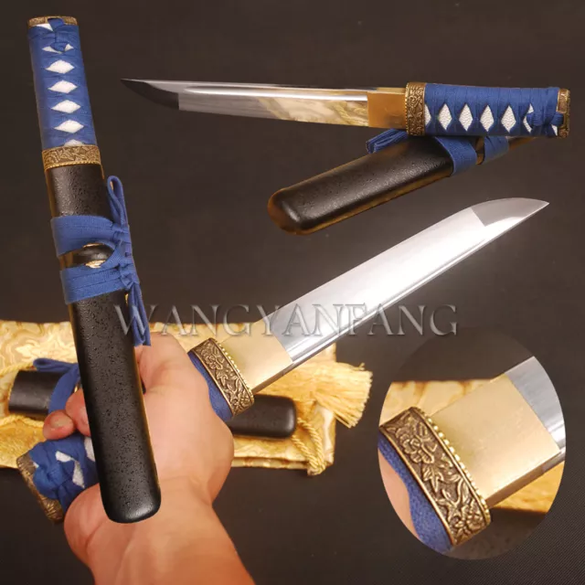 40CM Self-defense Sharp Tanto Knife Mini Japanese Samurai Handmade Short Sword