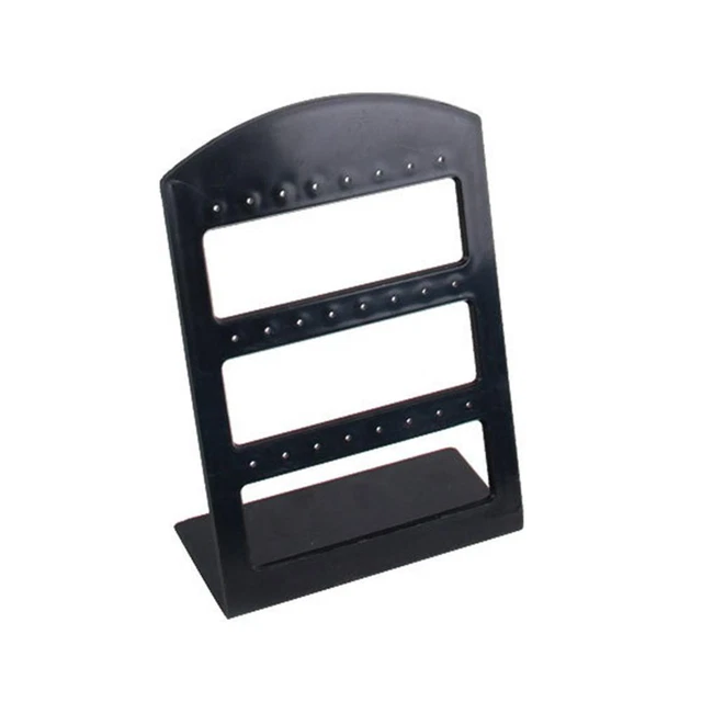 24 Holes Earrings Jewelry Display Rack Home Ear Hook Holder Storage Shelf FS2#