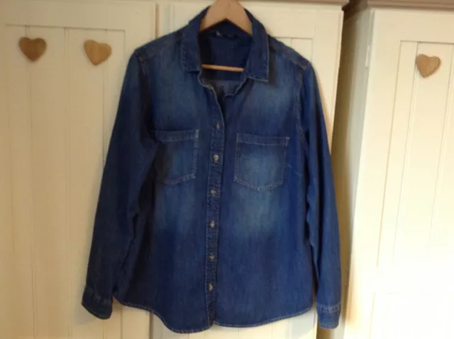 Lovely Ladies NEXT Denim Shirt Size 16