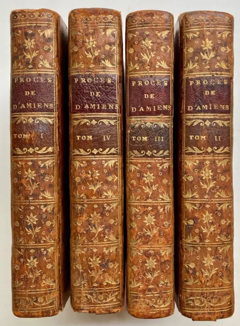 PROCÈS de R.F. DAMIENS 1757 4 tomes COMPLET LOUIS XV Régicide