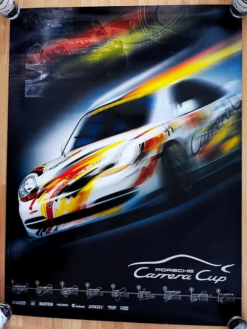 original Plakat Poster Porsche 911 Porsche Carrera Cup 1999 Rennsaison