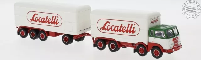 BREKINA 58438 Fiat 690 Millepiedi con rimorchio "LOCATELLI" in scala 1:87