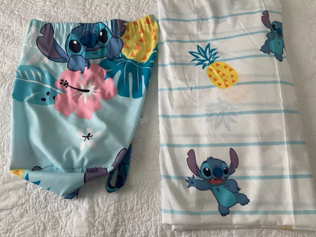 Lilo & Stitch Kids Microfiber Full Flat Sheet & Full Fitted Sheet W/carry bag Lilo & Stitch Kids Microfiber Full Flat Sheet & Full Fitted Sheet W/carry bag