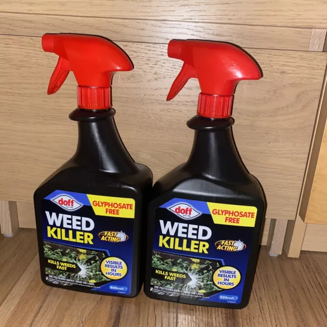 Doff Fast Acting Weed Killer Glyphosate Free 2x 800 Ml