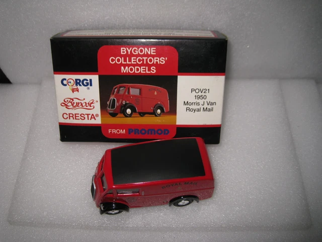 CORGI BYGONE MODELS Promod Bypost Cresta Pov21 1950 Morris J Van Royal ...