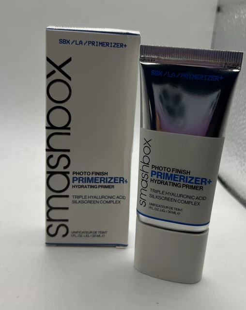 Primerizador de acabado fotográfico Smashbox + imprimación hidratante ácido hialurónico 1 Fl. Oz nuevo en caja