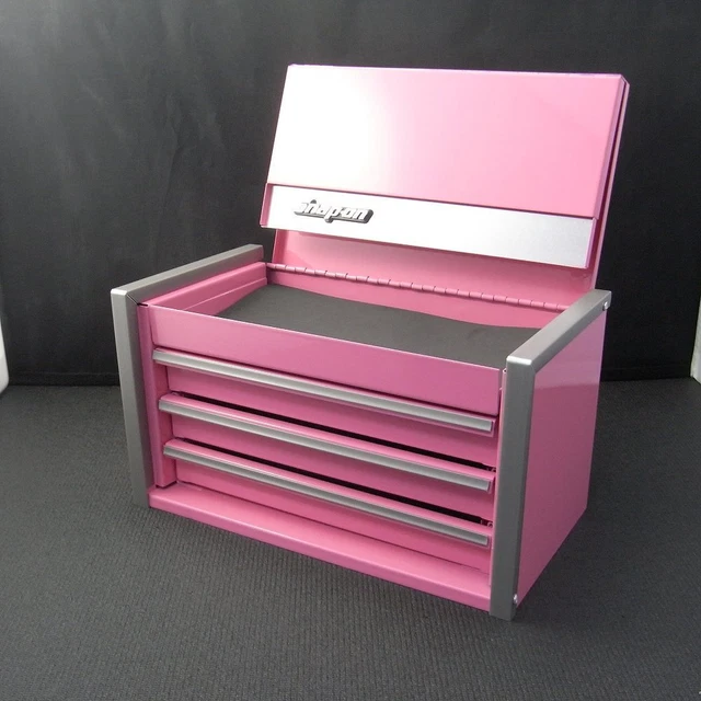 SNAPON MINIATURE TOP Chest Mini Tool Box Micro Tool Box Pink Limited