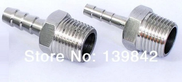 1 Set Edelstahl Stecker Schlauchstutzen Homebrew Hardware Passform