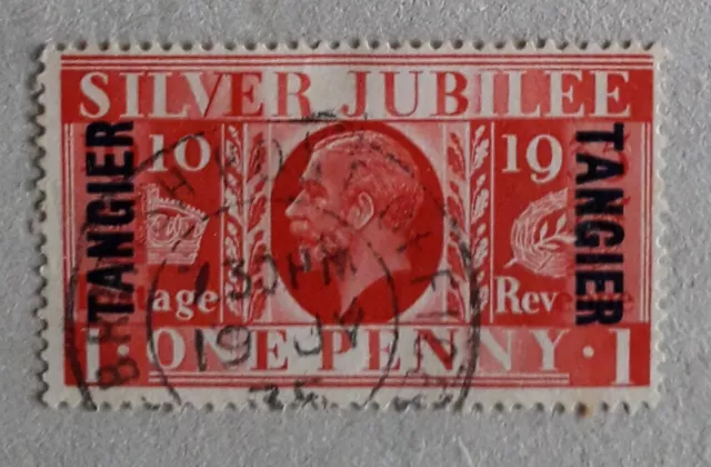 MOROCCO AGENCIES Tangier 1935 KGV SG239 1d scarlet Silver Jubilee FU