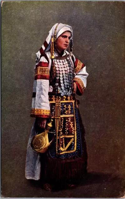 Bosnia And Herzegovina Traditional Dress Vintage Postcard 09.68