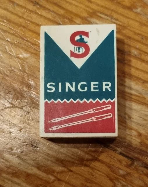 65 agujas de máquina de coser industrial Singer caja de plástico de 100/16 pulgadas