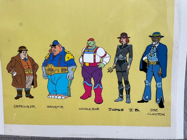 Orig Model Animation Cel Bravestarr TV Series 1987 Filmation Studio 5 Characters