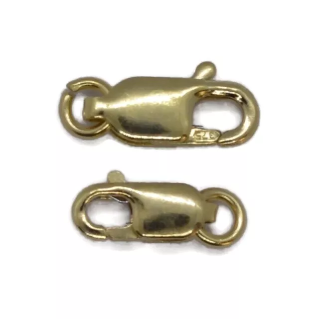 9ct Solid Gold LOBSTER TRIGGER CLASP - 8.4mm, 10mm - wholesale finding repair