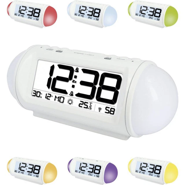 Réveil radiopiloté(e) Techno Line WT 499 blanc