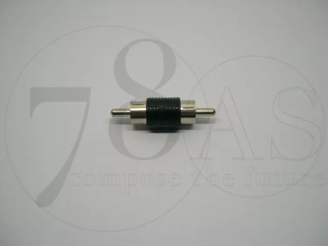 Adaptador Rótula Barril De Conector Para Conector Rca Terminal Doble Macho