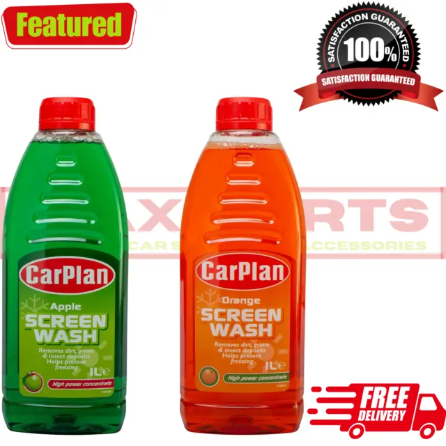 CarPlan Fragranced Concentrated Screenwash - Orange & Apple -1L