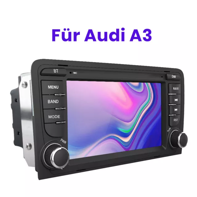 7" 2DIN Autoradio Per AUDI A3 S3 RS3 GPS NAV BT DAB MP3 Players 1+32GB DSP SWC