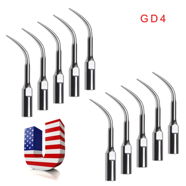 10PCS Dental Ultrasonic Scaler Scaling Tips Tip for Satelec DTE GD4 USA Dentist