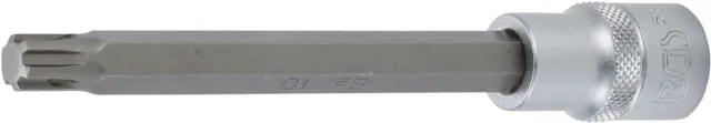 BGS Bit-Einsatz Länge 140mm Innenvierkant 125mm 1/2" Keil-Profil für RIBE M10
