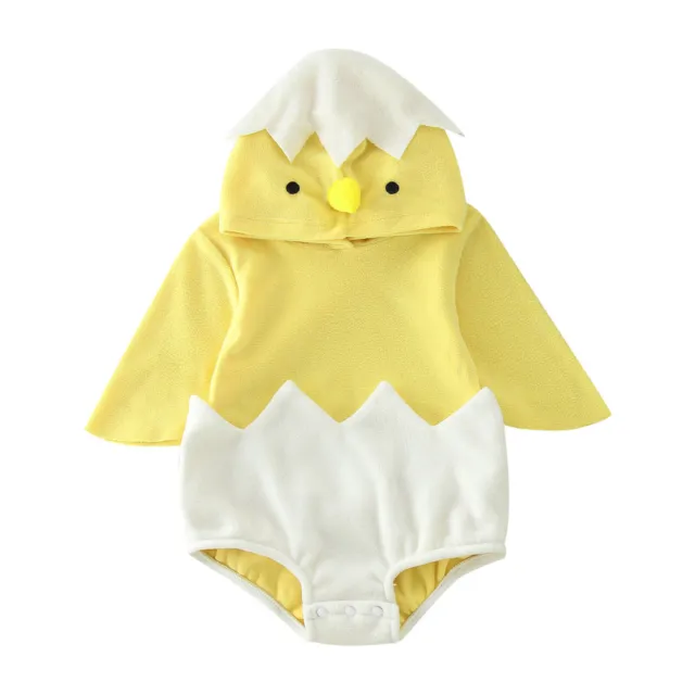 Bébé Enfant Fille cosplay poulet animal costume hiver polaire à capuche body FR
