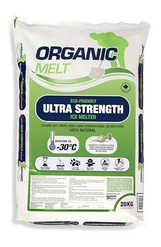 Organic Melt Premium Granular Ice Melter - Pet Friendly, Eco Friendly,