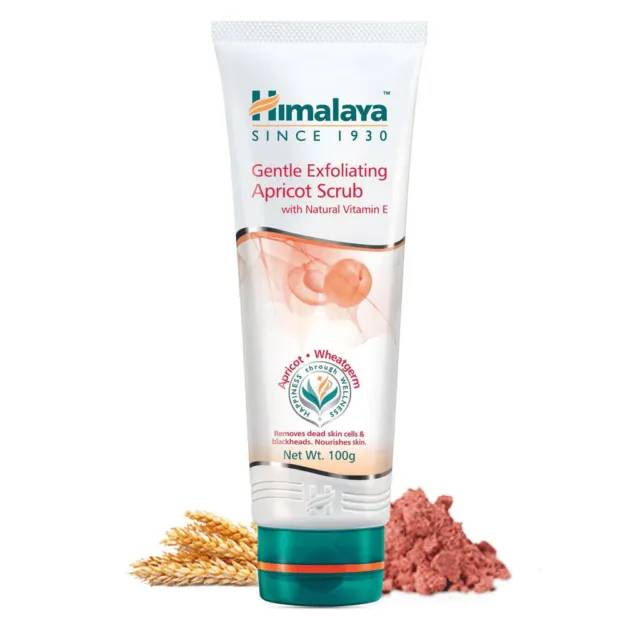 Himalaya Herbal Exfoliante Suave Albaricoque Cangrejo Manzana Trigo Piel...