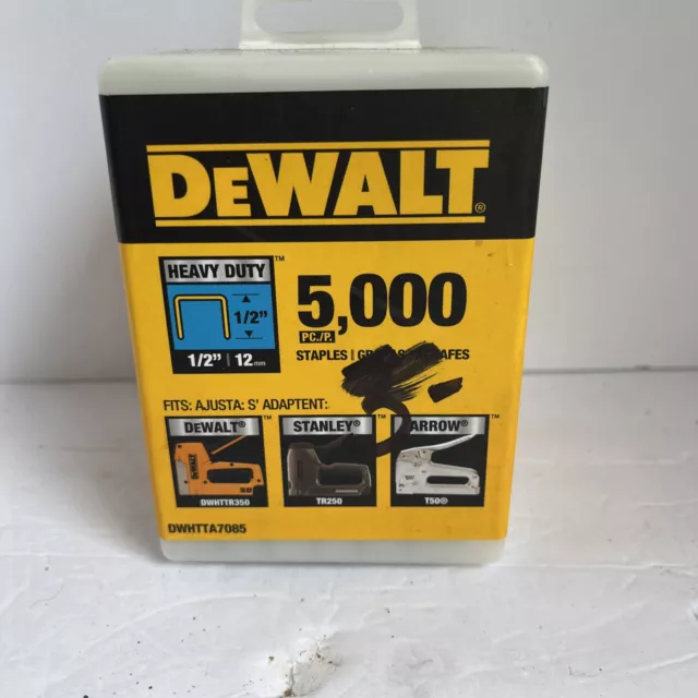 Dewalt 1/2-inch Heavy Duty Staples 5000 Pack
