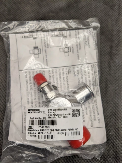 Porter Oral Surgery Threaded Bag Tee for MXR Nitrous System