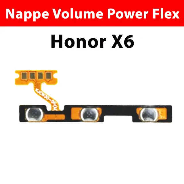 Per HONOR X6 tovaglia pulsante accensione ON/OFF tasto di accensione volume...