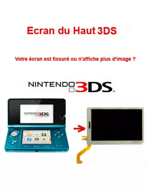Ecran LCD 3DS Supérieur (haut) de remplacement pour Nintendo 3DS