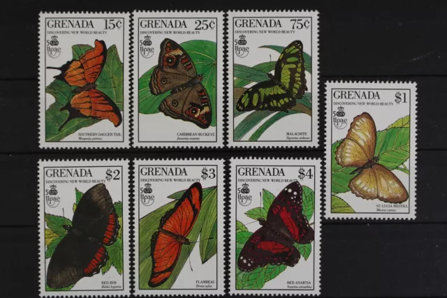 Grenada, farfalle, n. Michel 2088-2090, 2092-2095, nuovo di zecca - 616300