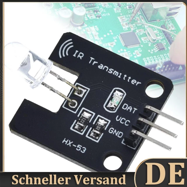 Produktbild von 2-Kanal Infrarot-Sendermodul – 5V, 940 Nm, 1–3 M Reichweite – Für Arduino & Co.