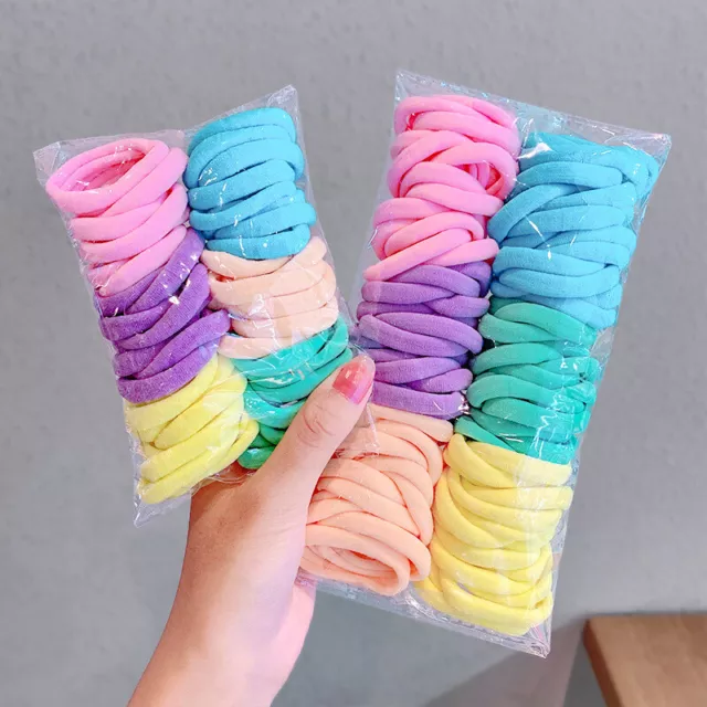 50/100pcs Women Girls Hair Band Ties Rope Rings Elastic Hairband Ponytail Holder