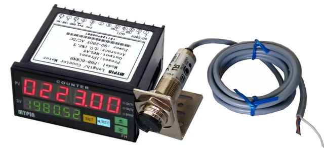 Contapezzi 220 V. Contatore programmabile con sensore infrarosso Fotocellula Contapezzi 220 V. Contatore programmabile con sensore infrarosso Fotocellula