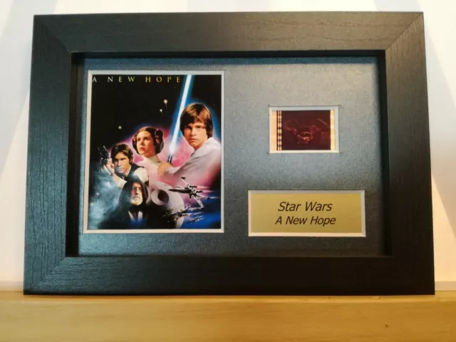 Star Wars A New Hope 6" x 4" Genuine 35mm Film Cell Display Framed/Unframed