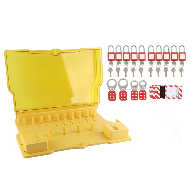 Lockout Tagout Station 10 lucchetto 20 chiavi 10 tag 4 fibbia stazione di blocco wit TPG