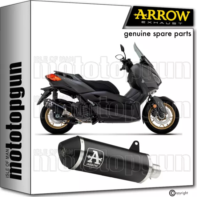 Arrow Exhaust Open Rc Urban Black Aluminium Yamaha Xmax X-Max 300 2017 17