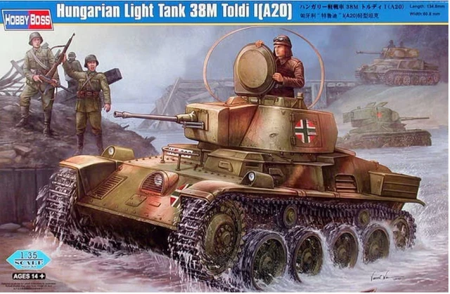 Maquette Char Léger Hongrois 38M Toldi I(A20) Echelle 1/35