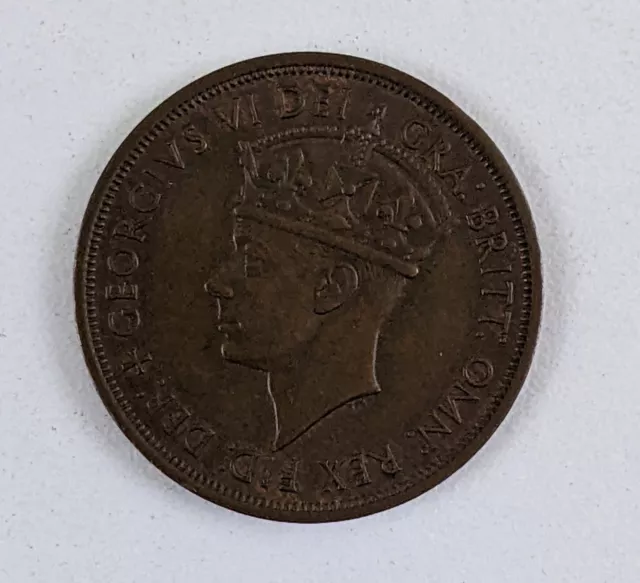 1945 Island of Jersey 1/12 Shilling Vintage Coin King George VI British King
