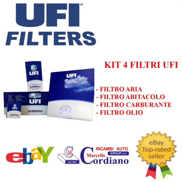 Kit Filtri Tagliando Ufi Fiat Panda 500 1.3 Multijet