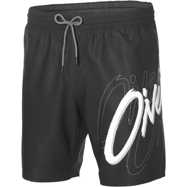 O'neill Boardshort Maillot de Bain Pm Long Vert Écriture Shorts Noir