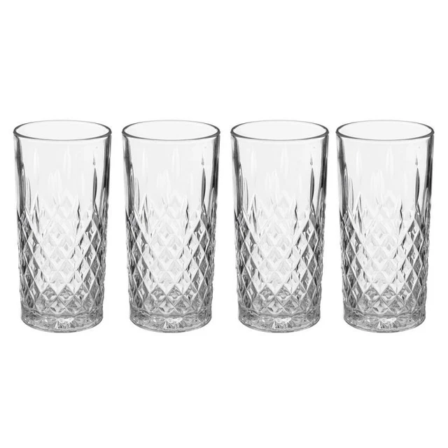 Lot de 4 Verres à Eau "Charles" 30cl Transparent
