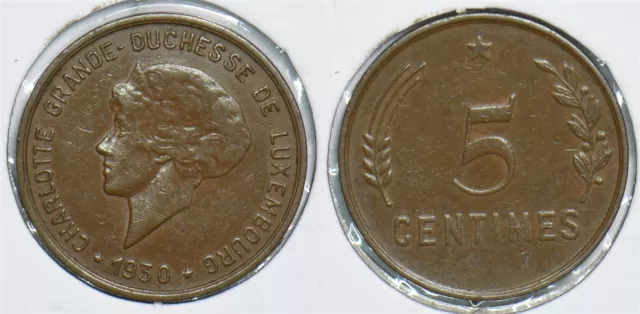 Luxembourg 1930 5 Centimes 198743 combine shipping