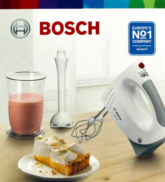 Bosch Handmixer Handrührer 450 Watt Stabmixer-Aufsatz Handrüher Bosch MFQ 3540