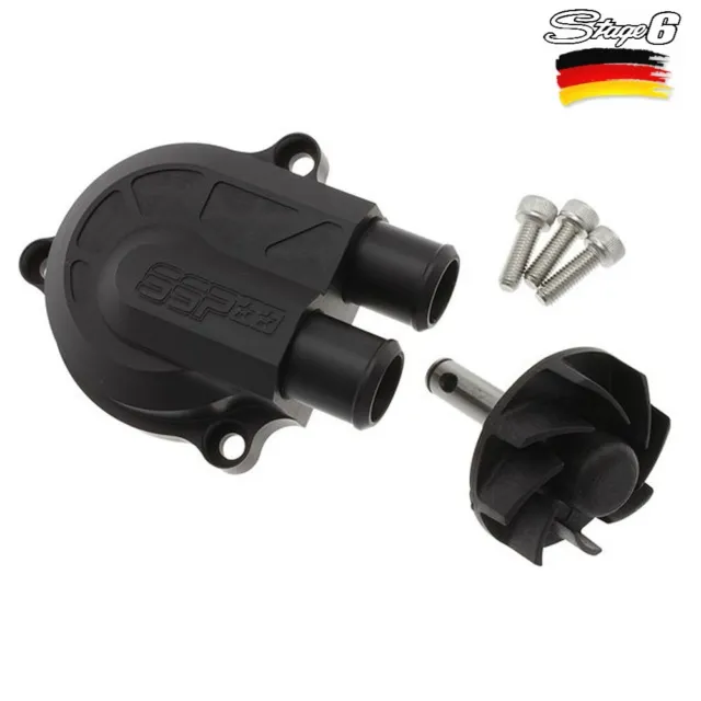 S6 Pompa Acqua Maggiorata +40 Nero Opaco Yamaha 50 Aerox 1997-2012