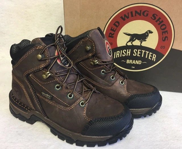 Red Wing Irish Setter Womens Two Harbors Waterproof Work Boots Soft Toe 6" 83201