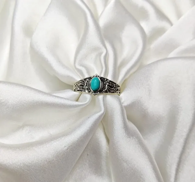 TURQUOISE GEMSTONE RING, 925 Sterling Silver Ring, Thanksgiving Gift ...